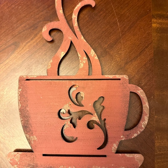 Set of 4 metal coffee mug decor. - Picture 8 of 12